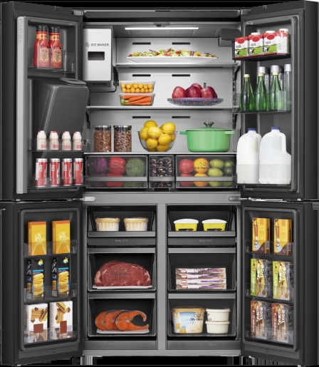 Prostornost in dobra organiziranost hladilnika bosta olajšali pripravo obrokov. | Foto: Hisense