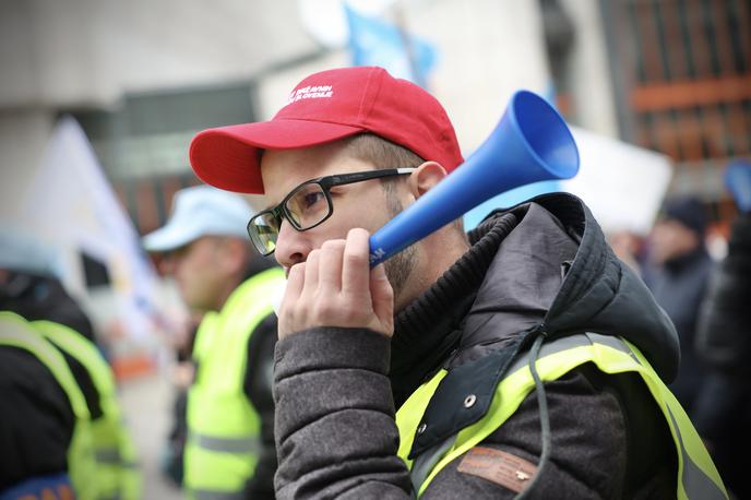 Stavka sindikatov javnega sektorja | Foto Ana Kovač