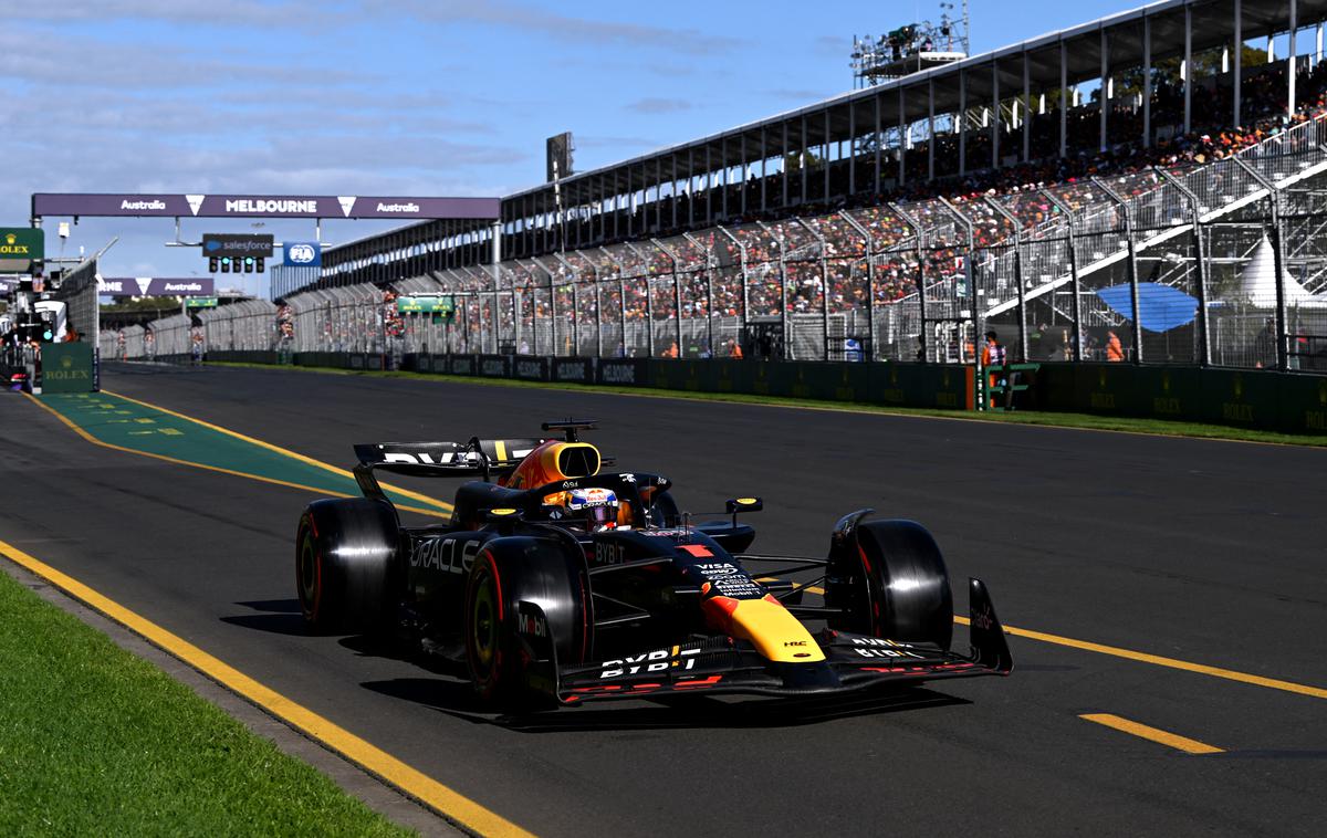 Melbourne Max Verstappen Red Bull | Max Verstappen je "pole position" označil kot nepričakovan, češ da je Ferrari na tej stezi hitrejši. | Foto Reuters