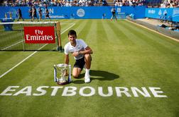 Novak Đoković v Wimbledon s popotnico turnirske zmage