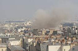 Eksplozija v središču Pariza (foto in video)