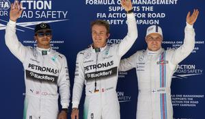 Hamilton kraljeval na treningih, v kvalifikacijah pa Rosberg