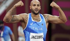 Jacobs olimpijski prvak v teku na 100 metrov