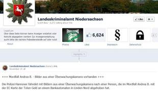 Nemci nad zločince s pomočjo Facebooka