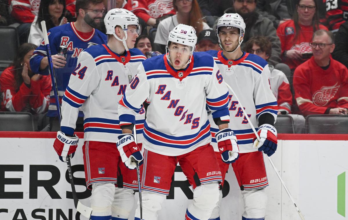 New York Rangers | New York Rangers so premagali tudi Detroit. | Foto Reuters