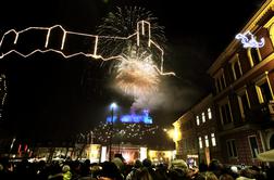 V Ljubljani na prostem novo leto pričakalo 55 tisoč ljudi