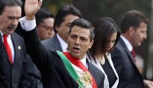 Protesti ob prisegi novega mehiškega predsednika