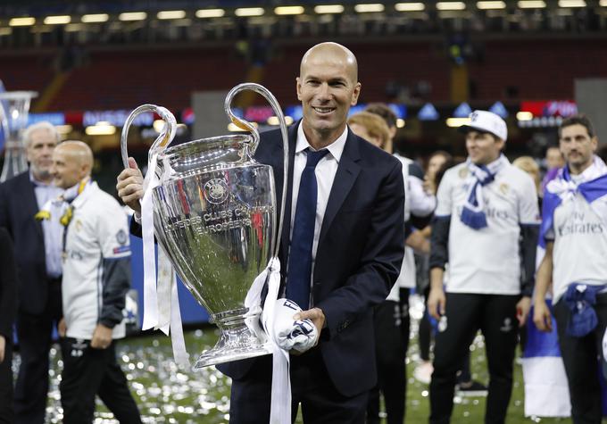 Zidane je pred leti popeljal Real do treh zaporednih evropskih naslovov. Bayern je nazadnje osvojil Ligo prvakov leta 2020. | Foto: Reuters