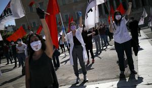 V Grčiji protesti ob prazniku dela, v Turčiji aretacije zaradi demonstracij