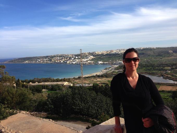 Na Malti je vse življenje živela le pet minut hoje od obale, zato pogreša življenje blizu morja. | Foto: osebni arhiv/Lana Kokl