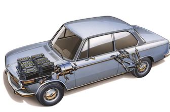 BMW 1602e - 12 običajnih akumulatorjev za prvega električno gnanega bavarca 