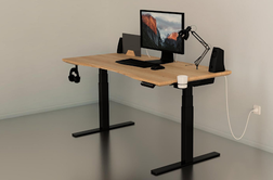 Hide-X : Unikatna dvižna pisalna miza s predalom za skrivanje kablov