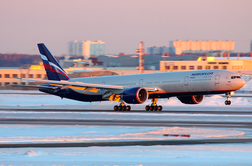 Ruski Aeroflot odletel proti Italiji, ni se dobro končalo