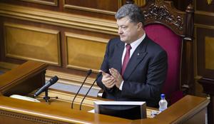 Petro Porošenko obljublja predčasne parlamentarne volitve