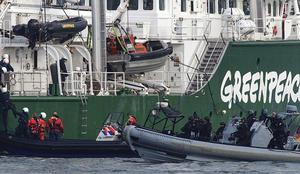Na Nizozemskem prijeli aktiviste Greenpeacea