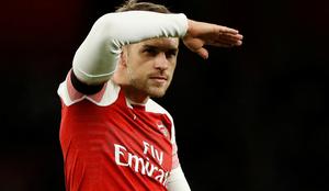 Poškodovani Ramsey je zadnjo tekmo za Arsenal že odigral