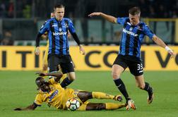 Atalanta s Slovencema kot prva odščipnila točko Juventusu, derbi kroga Romi