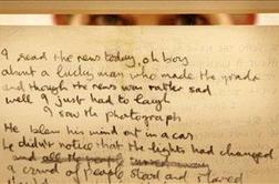Na dražbi Lennonov rokopis kontroverzne pesmi