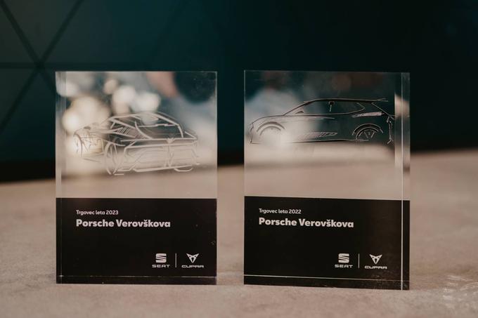 Priznanji Trgovec leta 2022 in 2023. | Foto: Porsche Inter Auto
