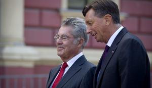Predsednik Pahor sprejel avstrijskega predsednika Fischerja