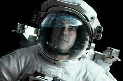 George Clooney in Sandra Bullock, astronavta
