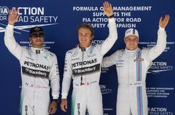 Hamilton kraljeval na treningih, v kvalifikacijah pa Rosberg