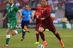 Portugalcem odleglo: Ronaldo igral in se znesel nad Irci