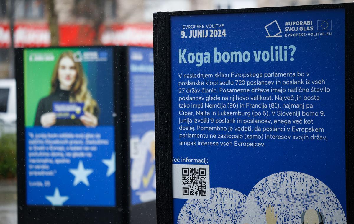 kampanja pred evropskimi volitvami | Čeprav Slovenci menimo, da bi morala biti vloga evropskega parlamenta pomembnejša, tega nato z udeležbo na evropskih volitvah ne podkrepimo. | Foto STA