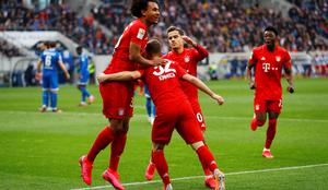 Leipzig brez Kampla do remija z Bayerjem, vodilni Bayern nadvse zanesljiv